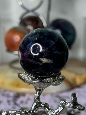 Mini Green & Blue Fluorite Sphere